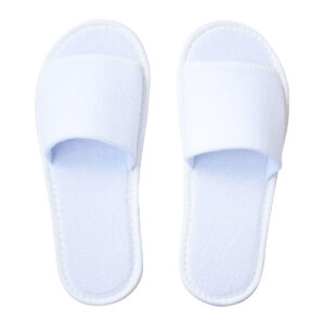 Тапочки одноразовые из натуральной махры с открытым мысом Бизнес