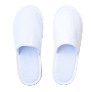 Тапочки одноразовые модель бизнес велюр белые